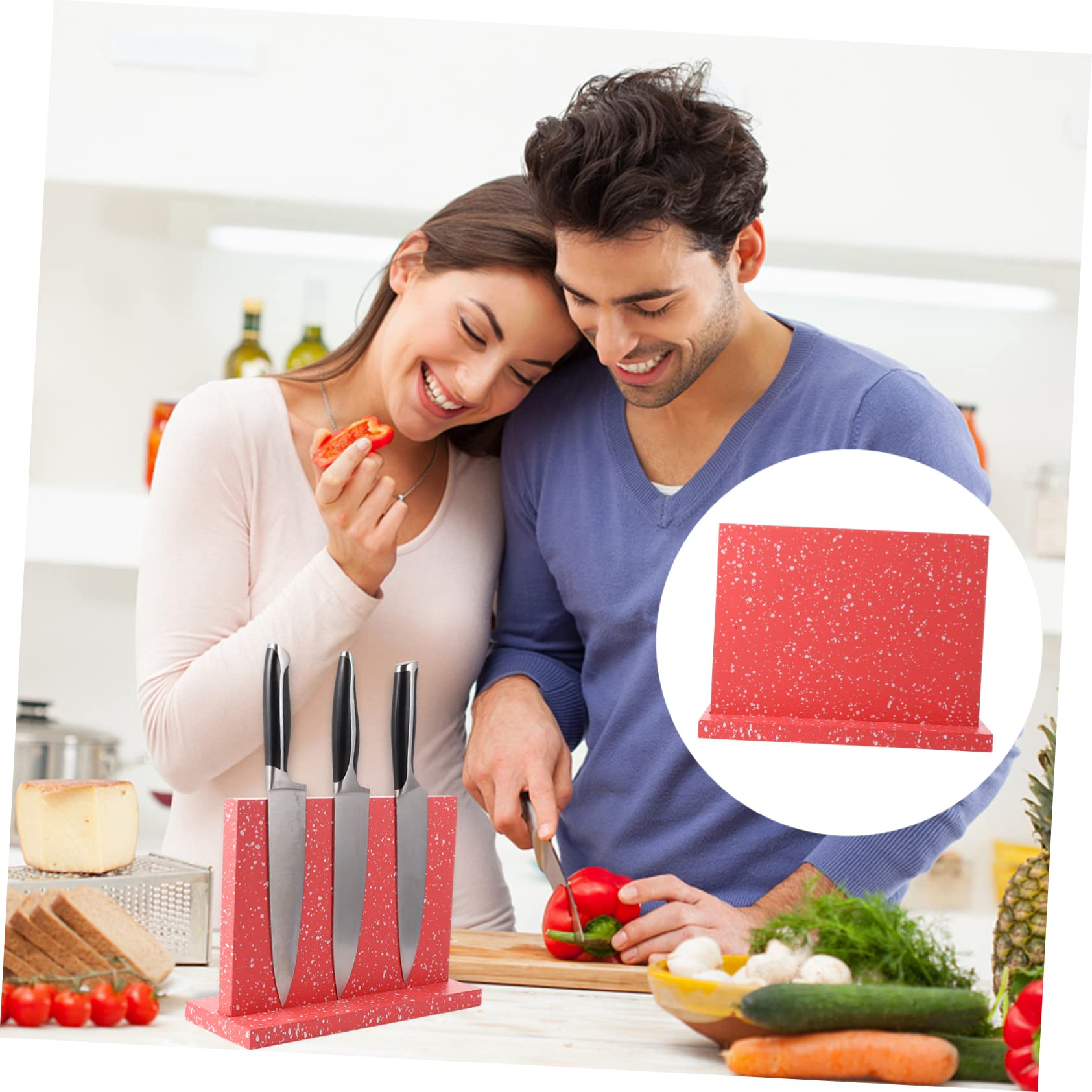 Healifty Magnetisches Cutter Regal aus Küchenutensilienhalter Platzsparender Messerblock mit Magnet Multifunktionale Aufbewahrung für Schneidwerkzeuge Küchen Organizer