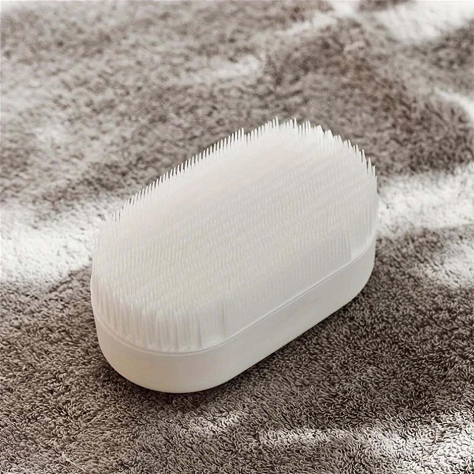 Multifunctional clothing cleaning brush, home laundry brush, special soft bristle brush for shoes, simple home laundry cleaning tool(White)
