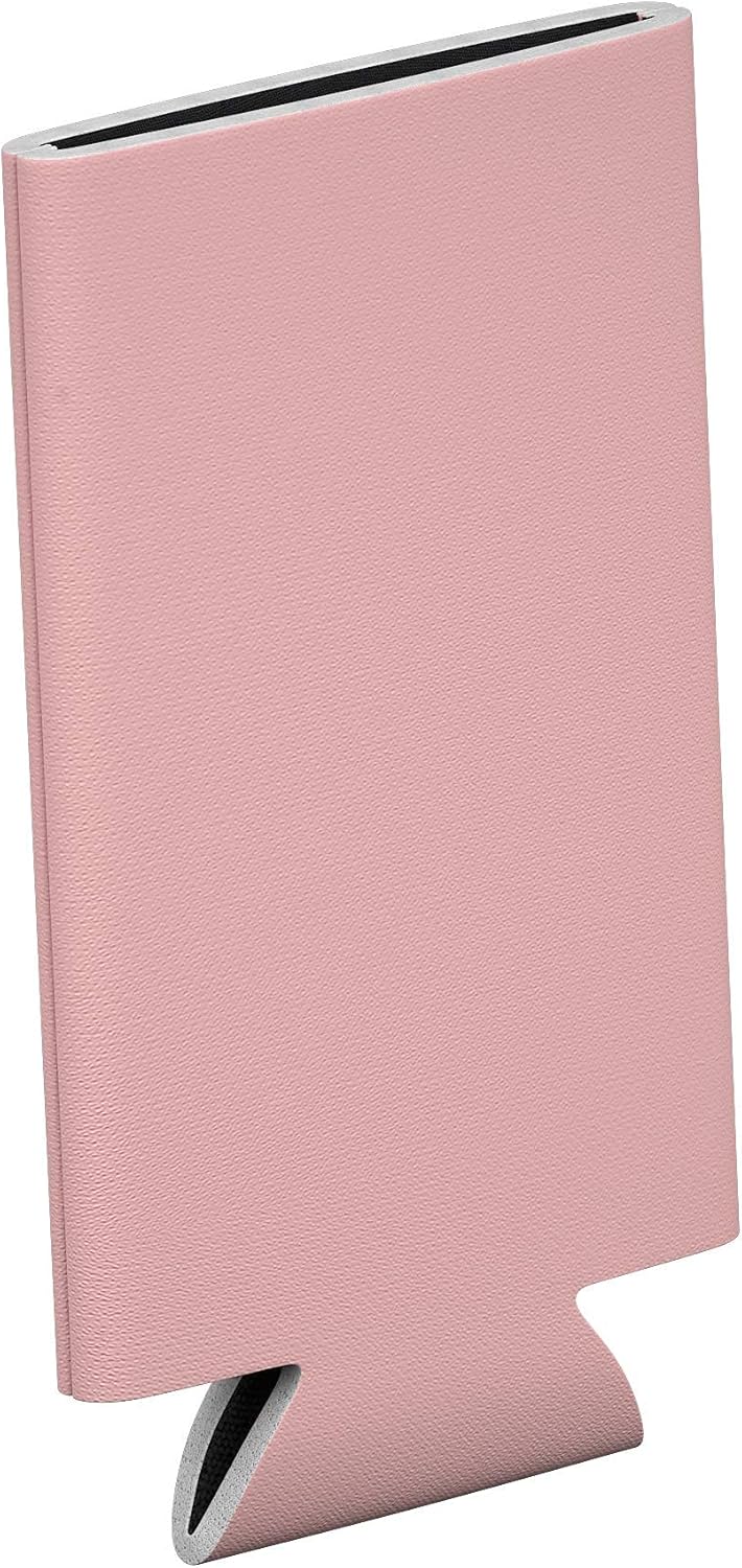 TahoeBay Slim Can Cooler Sleeves (25-Pack) Insulated Polyfoam, Bulk Scuba Knit Polyester Fabric Thermocoolers for 12oz Tall Skinny Beverage - Blank Design (Blush): Home & Kitchen
