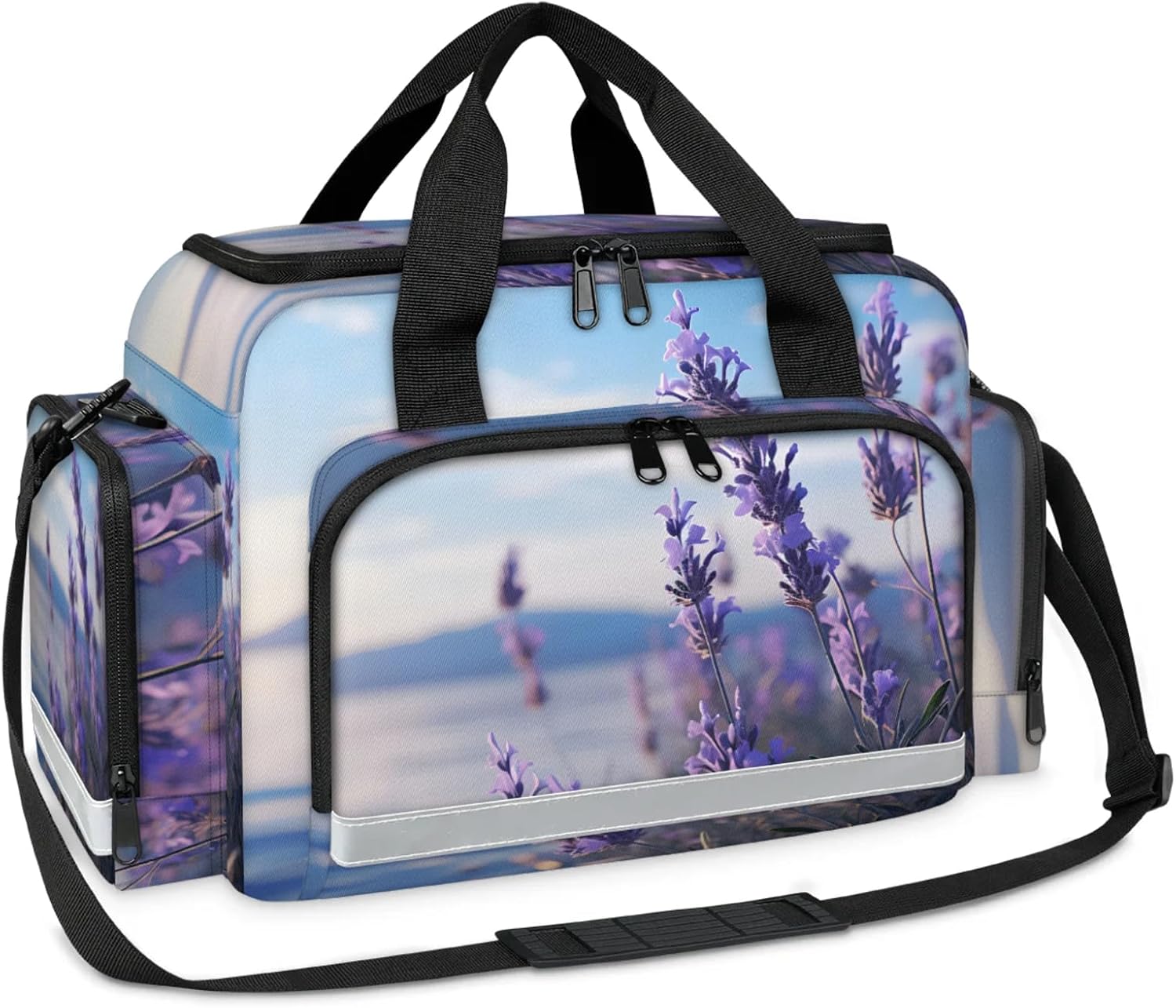 First Aid Bags Empty, Dreamy Florals Emergency Bag First Aid Kit Multiple Compartment Kit Carrier On Call Trauma Bag for Paramedics Emergency Medical Supplies Kit