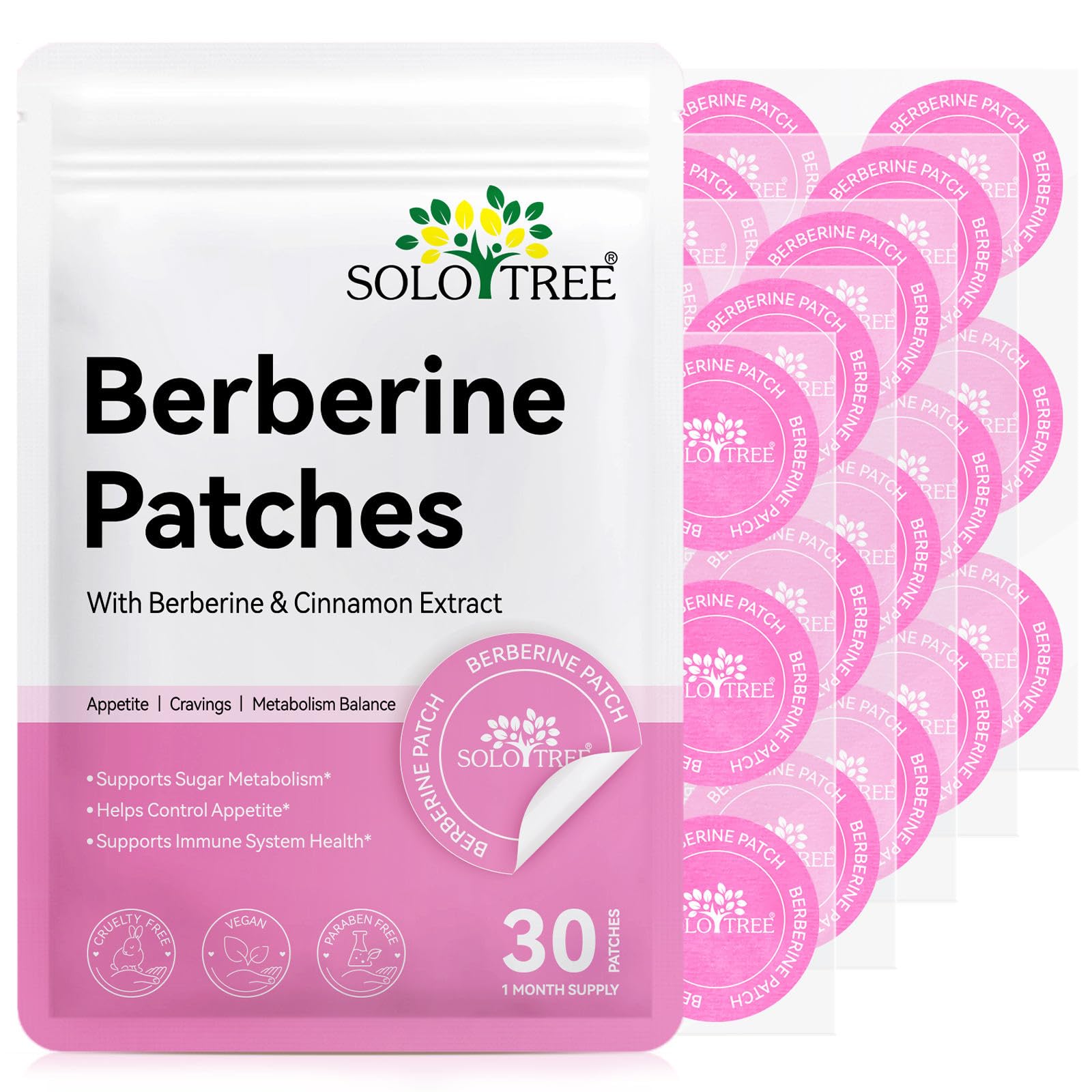 Berberine Patch 30枚入り×4 Buy Berberine Transdermal Patches for Women and Men, with Cinnamon