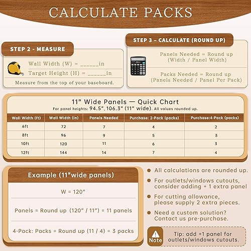 Miniatura 6 de Paquete de 4 paneles de madera para pared, paneles acústicos de listones de madera de 106.3 x 11 pulgadas para pared, paneles insonorizados, paneles