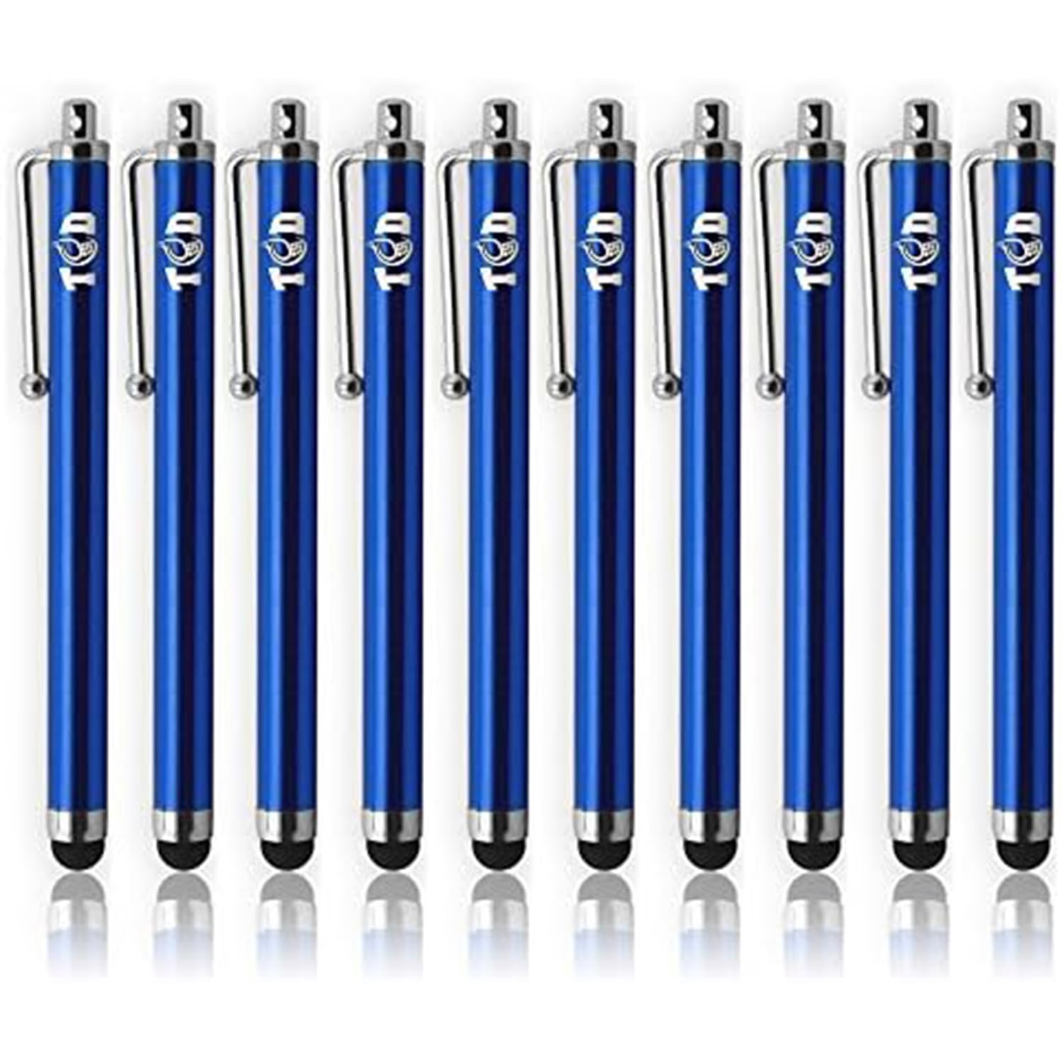 TCD 10-Pack Stylus Pen Set – Universal Capacitive Pen for iPad, iPhone, Tablet, Laptop – Premium Thick Rubber Tip Styluses for All Touchscreen Devices
