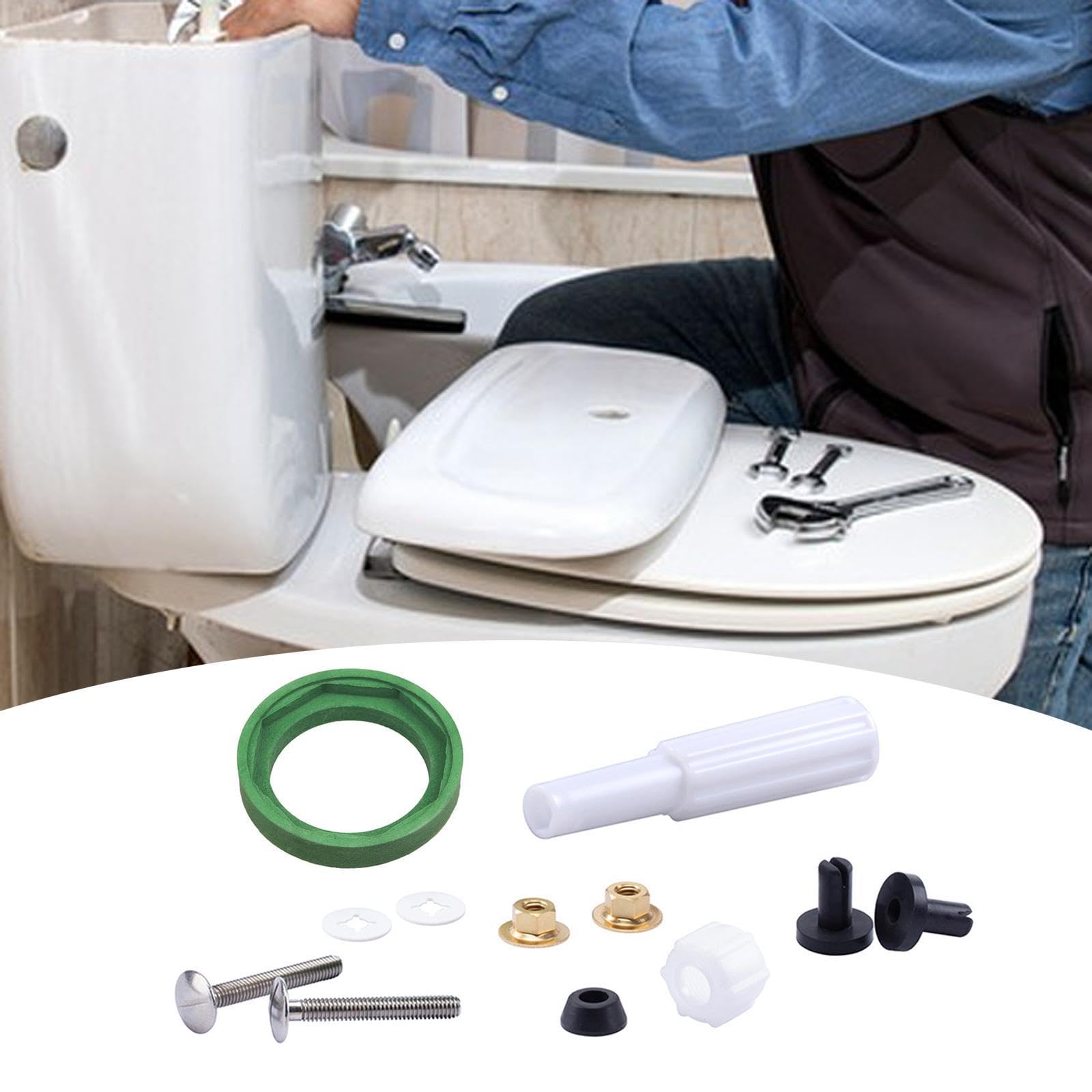 Gralara Kupplungssatz für Toilettentank zur Schüssel, Toilettentankdichtung as738756-0070A für amerikanische Standardtoilette, mit Schraubenschlüssel