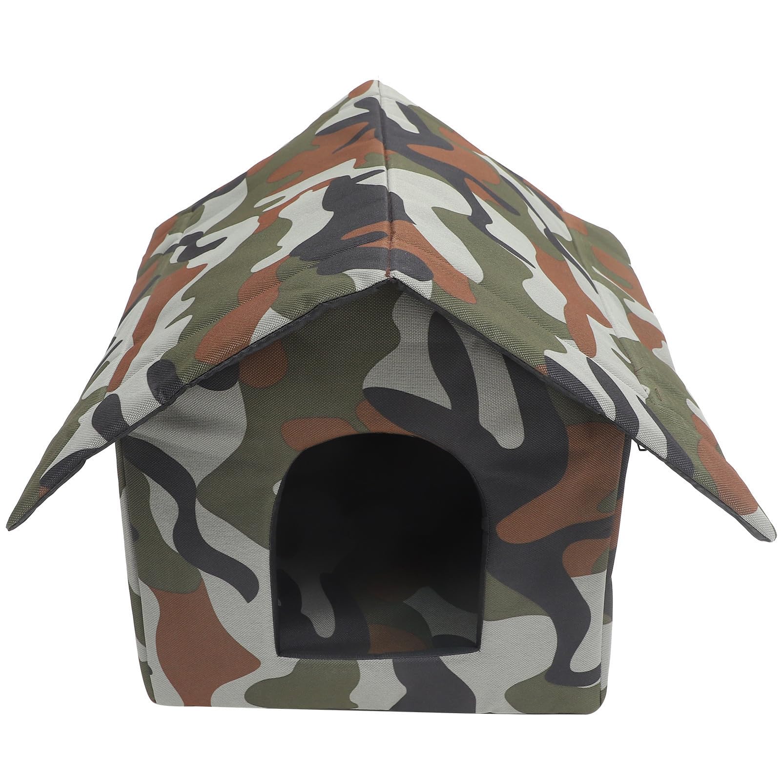Casetta Gatti da Esterno Isolata, Rifugio per Inverno | Riparo per Esterni, Struttura a Forma di Casa, Stile Semplice, Adatta a Gatto e Pet