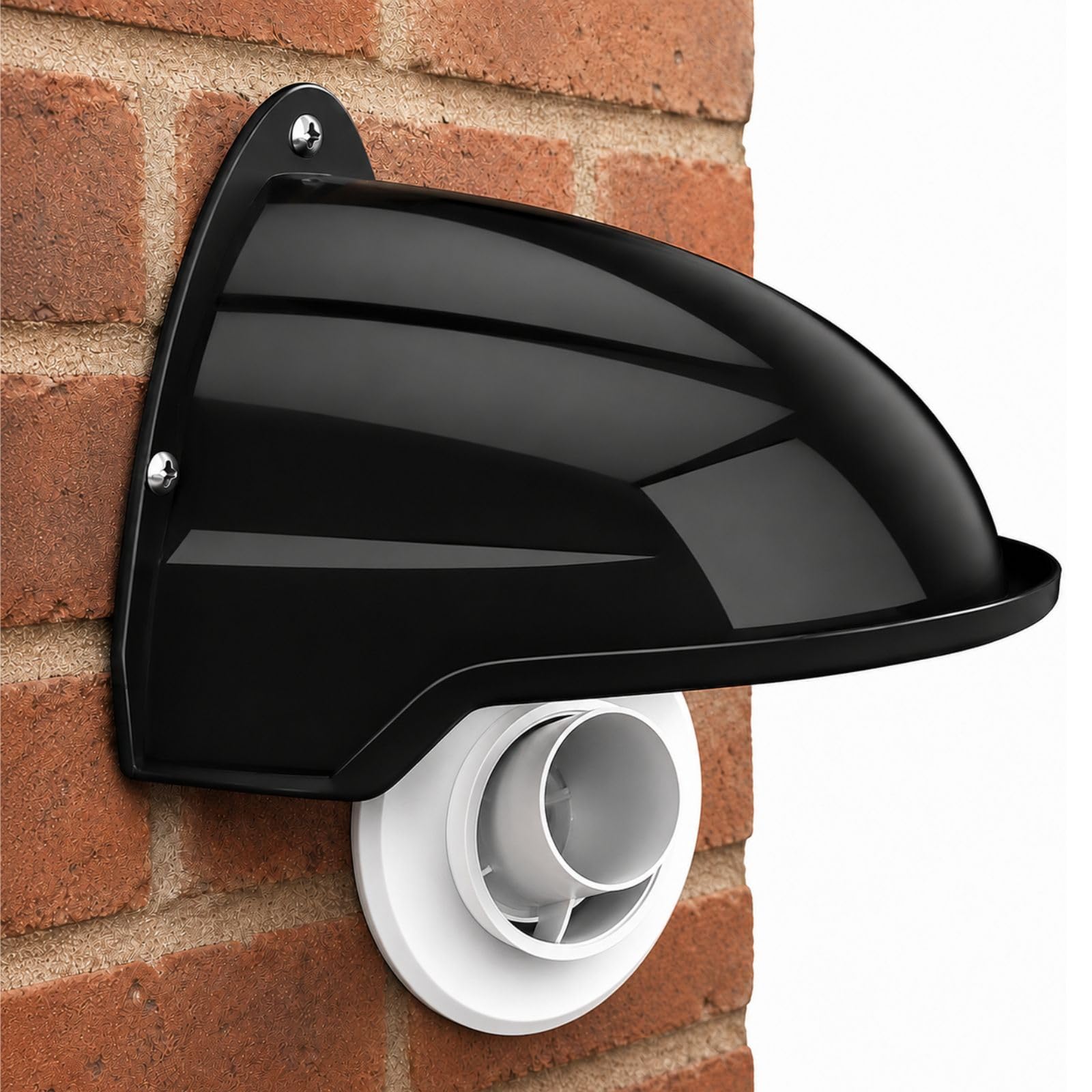 Boiler Flue Rain Cover Cowl, Boiler Flue Guard Weather Shield, Helps Deflect Rain, Snow and Debris, Open Ventilated Design