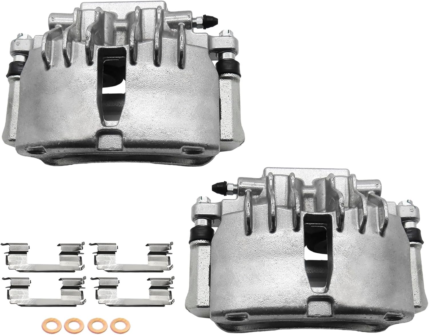 Motorevo Front Disc Brake Caliper with Bracket Compatible with Ford Mustang 1999-2002, Left Driver & Right Passenger Side, 18-B4723 18-B4722