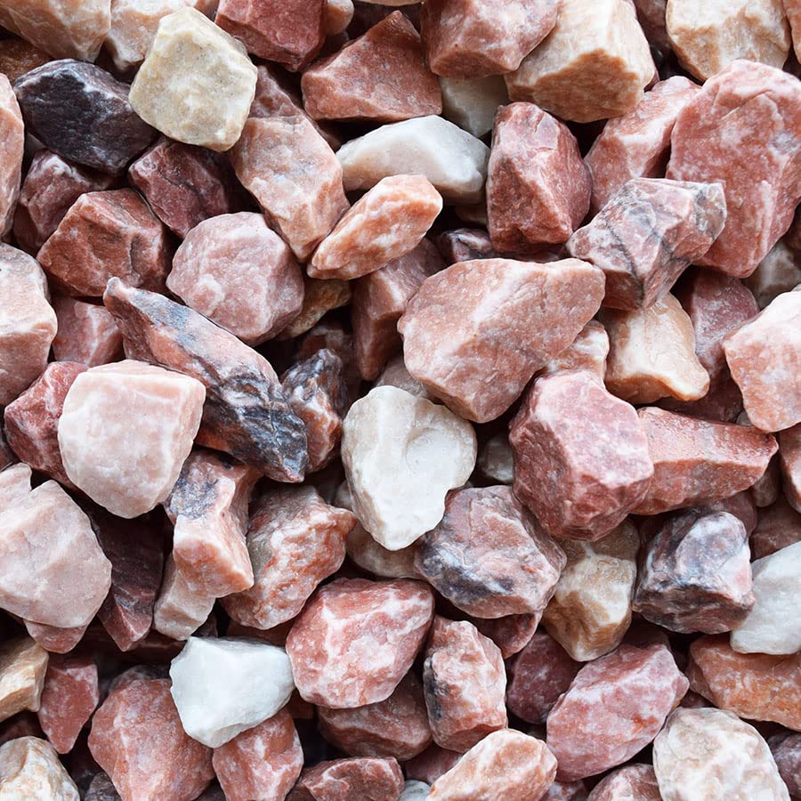 砂利 ピンク お洒落 庭 ガーデニング 5分 （15mm～20mm) じゃり ジャリ かわいい ピンク (60)