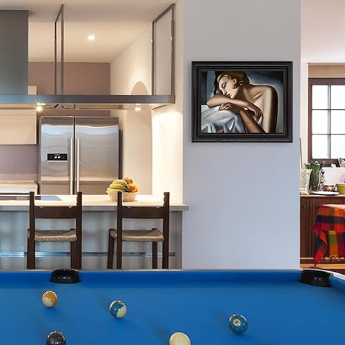 Miniatura 4 de The Sleeper de Tamara de Lempicka - Póster enmarcado para decoración de pared, pintura de obras de arte finas, carteles e imágenes, impresiones de