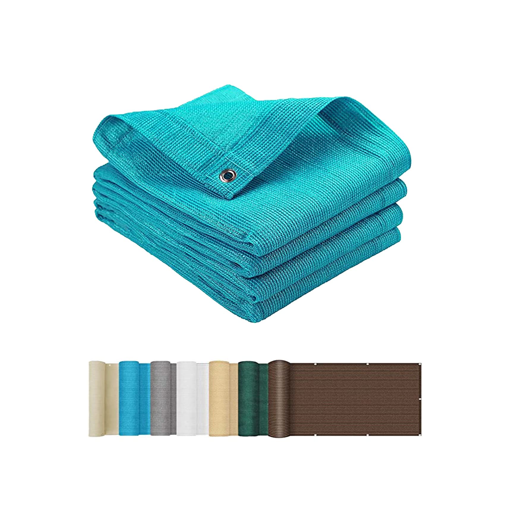 KLGFBDC Breathable 2x3m Sun Shade Sail with Grommets & Ropes Sky Blue Outdoor Balcony Canopy for Garden Patio Deck UV Protection WaterResistant Sunshade