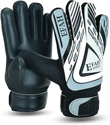 Guantes de portero de fútbol para niños y jóvenes, guantes de portero de fútbol con palmas de agarre fuerte