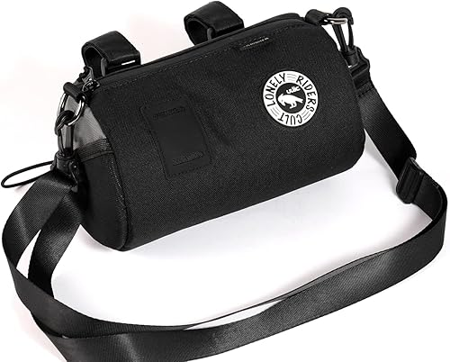 Miniatura 7 de ULAC COURSIER PULSE 1.1L Neo Porter Bolsa de alimentación para bicicleta para manubrio, con ojal frontal que acomoda luces y gafas de sol y una