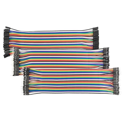 Miniatura 3 de Kit de puente de alambre Dupont de 40 pines, 120 piezas, 7.9 in, multicolor, tabla de pan a tabla, macho a macho, hembra a hembra compatible con