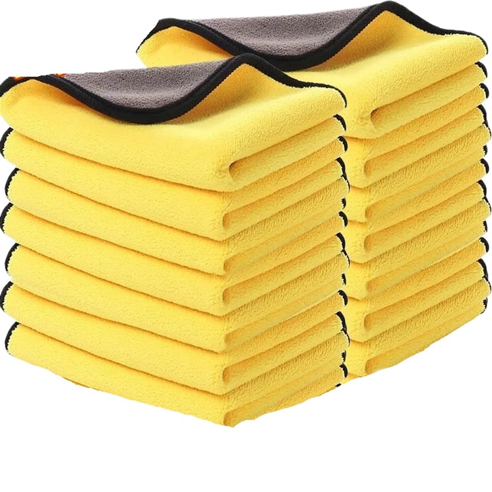 PañO De Limpieza Toalla de Limpieza de Microfibra for Coche, paños de Limpieza Profesionales for Secado de Coche, Accesorios de Lavado, 10/1 Uds.(30x60cm,10PCS)