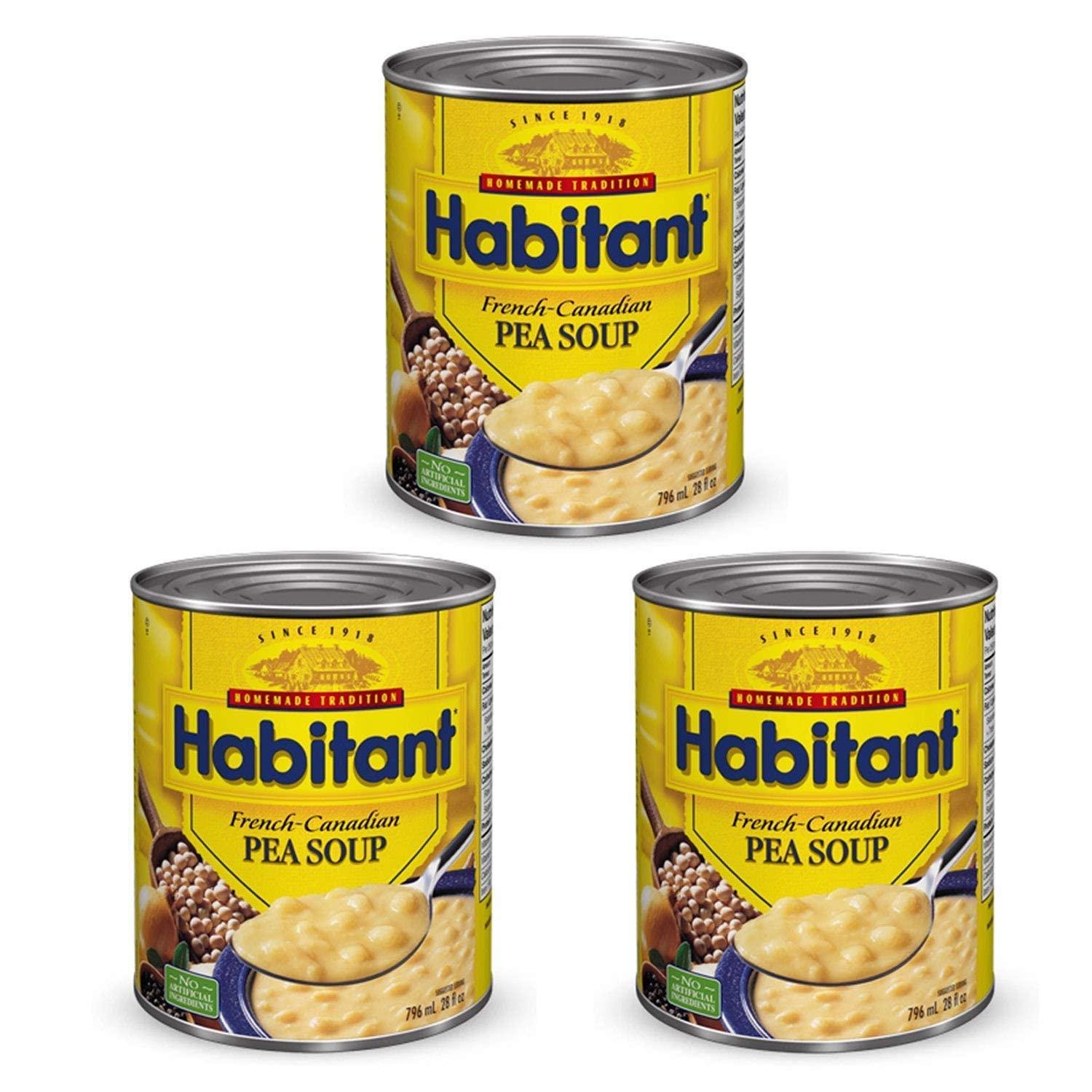 Habitant French Canadian Pea Soup 796ml28 fl. oz. 3-Pack {Imported from Canada