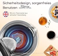 COSORI üveg vízforraló 1,7 L, 2200 W, rozsdamentes acél szűrő, 360° forgatható talp 6