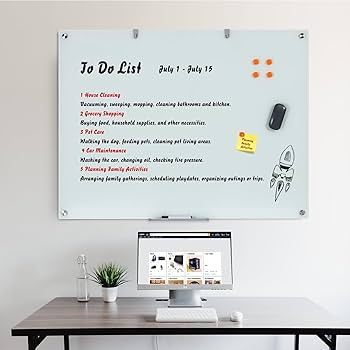 Amazon.com : Wingwise Glass Dry Erase Board, 48 x 36 Inches