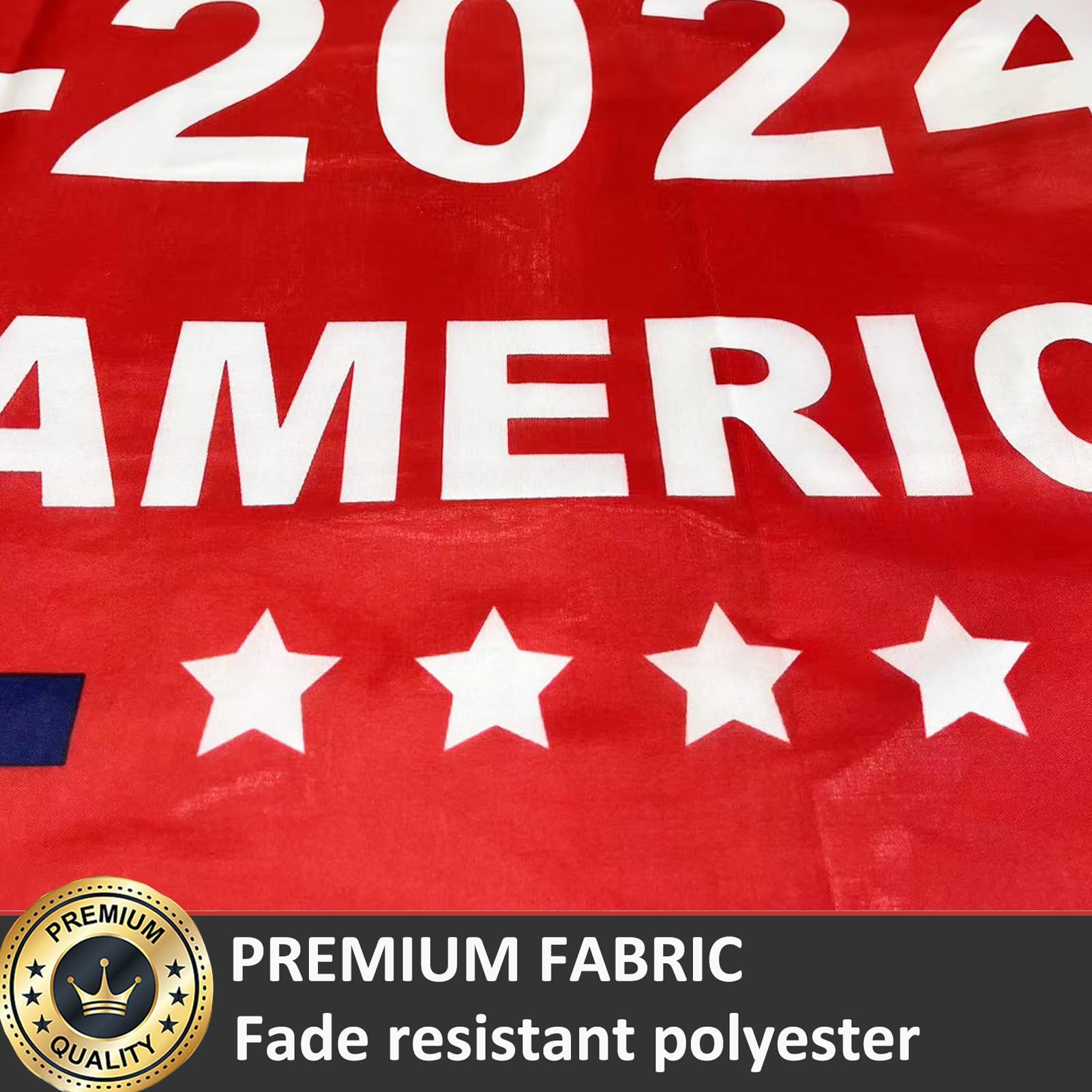 Trump 2024 Flag 3x5 Feet - "Take Back America" Campaign Banner, 100% Polyester, Indoor/Outdoor