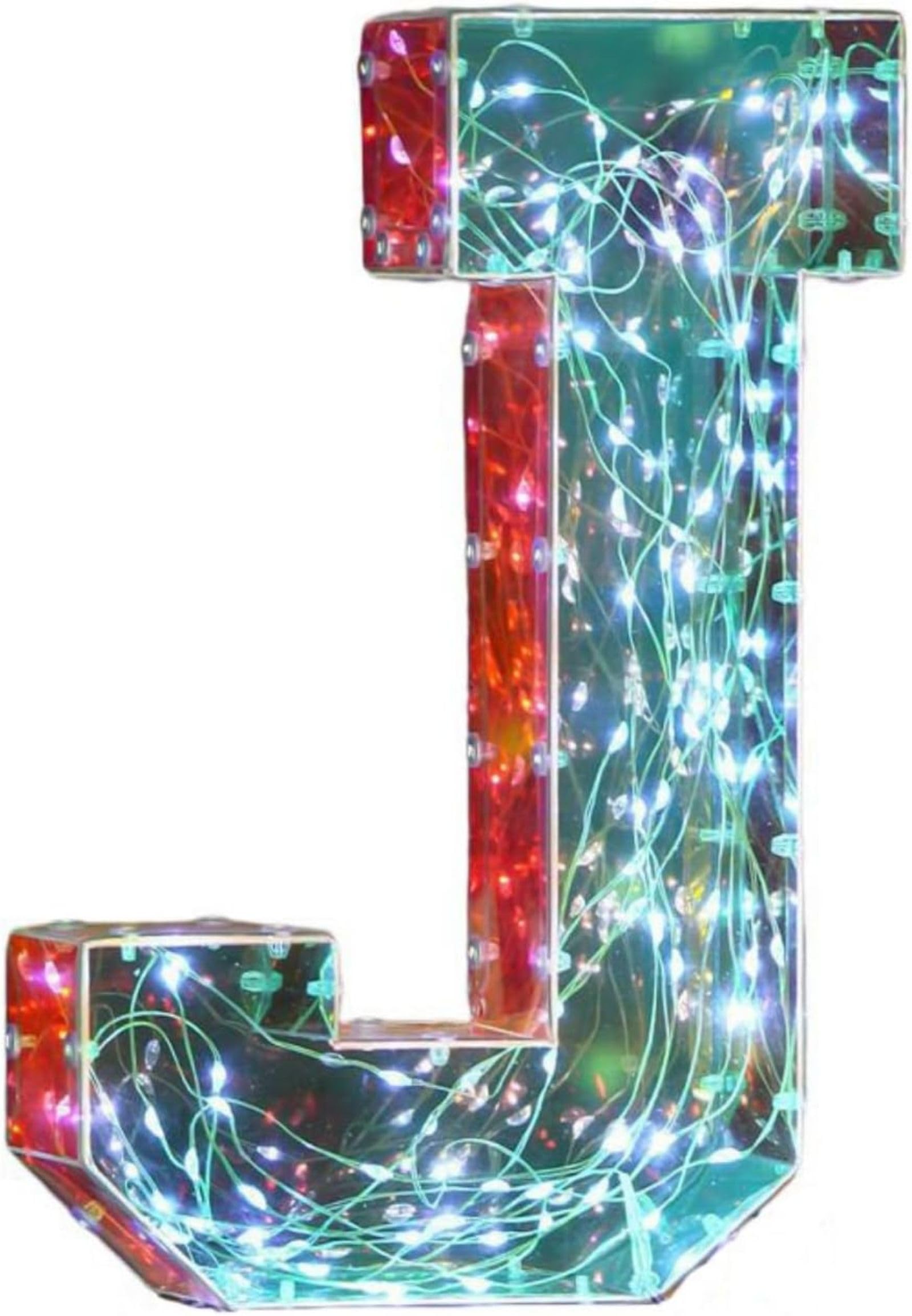 Jemnpela LED Marquee Letter Number Sign Lights Glitter Light Up Alphabet Figure Night Light for Birthday Party Wedding Home Bar Holiday Wall Decoration