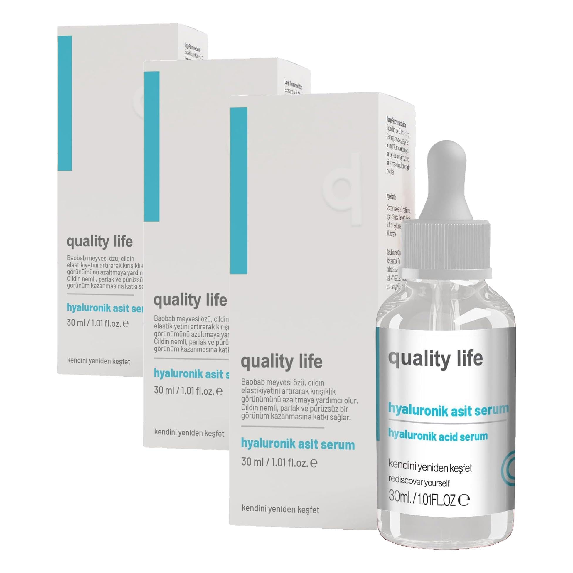 Quality Life Hyaluronic Acid Serum (3 paketi)