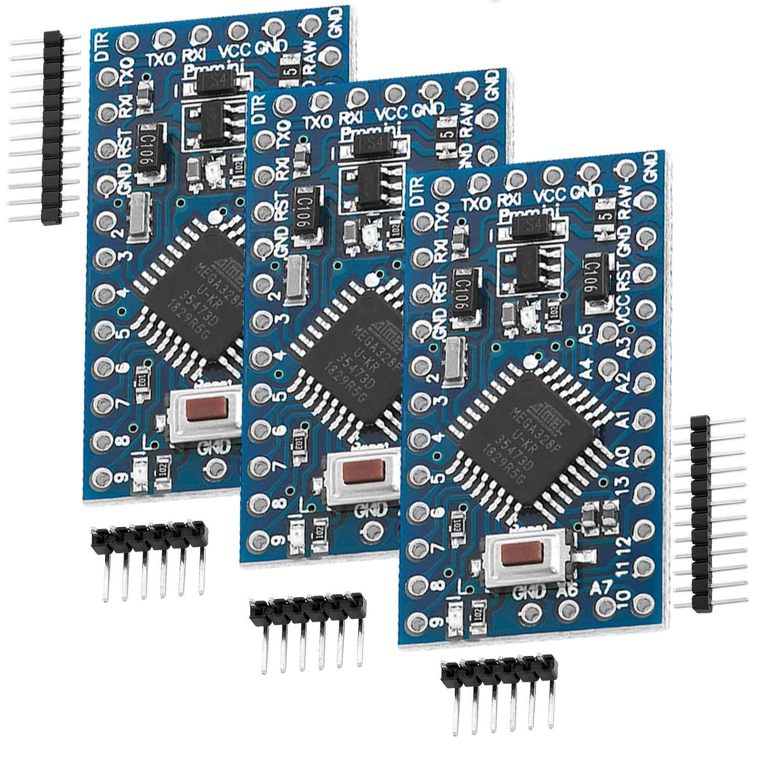 AZDelivery 5 x AZ-ProMini-Board mit 5V ATmega328 und 16MHz
