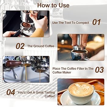 QOUBNIC 4 Piezas 51mm 1 y 2 Tazas Filtro de Café de Acero Inoxidable, Doble Capa Canasta de Filtro Expreso Filtro Presurizado Compatibles con Cafeteras Cecotec Ufesa Delonghi Breville3