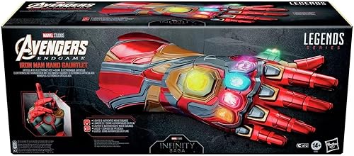 Miniatura 2 de Hasbro F0196,Marvel Legends Series Iron Man Nano-handschoen elektronische vuist con scharnierpunten,Multi colores