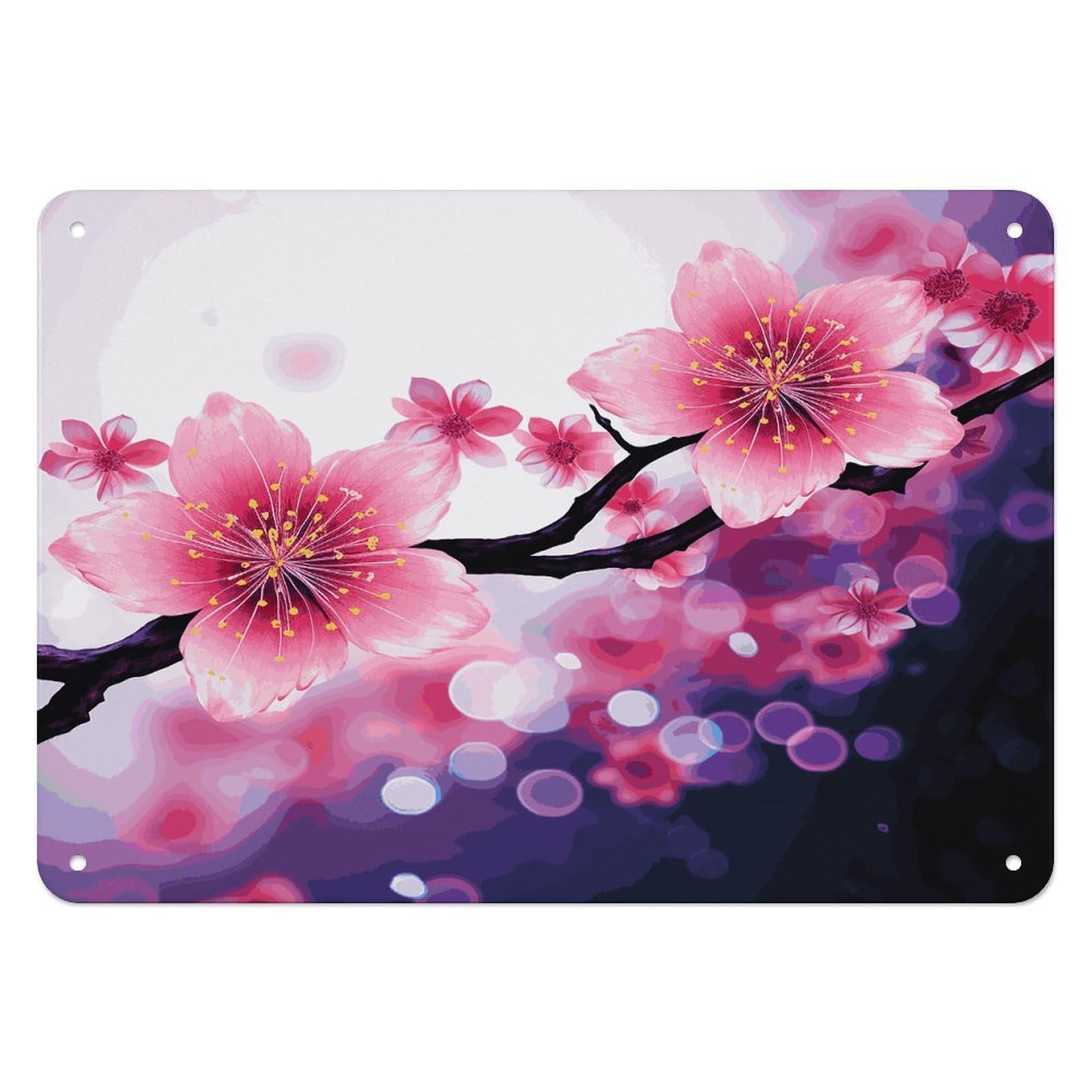 Fodpand Style Flower2 Retro Vintage Metal Tin Sign,Wall Art Decor Garden Plaque Poster For Bedrooms Yard Bars Pubs Patios Porches 7.9X5.5 Inch