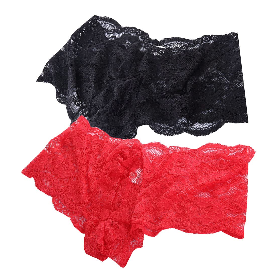 Men's Sexy Lace Mankini G-String for Men UK Hot Funny Thong String Briefs Triangle Boxers Low Rise Stretchy Bikini Panties Lingerie