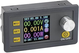 DROK® Numerical Control Step Down Voltage Regulator Stabilizer, DC 6-55V to 0-50V 5A Constant Voltage Current Buck Power Converter Voltage Transformer, Variable Regulated Power Supply, LCD Display
