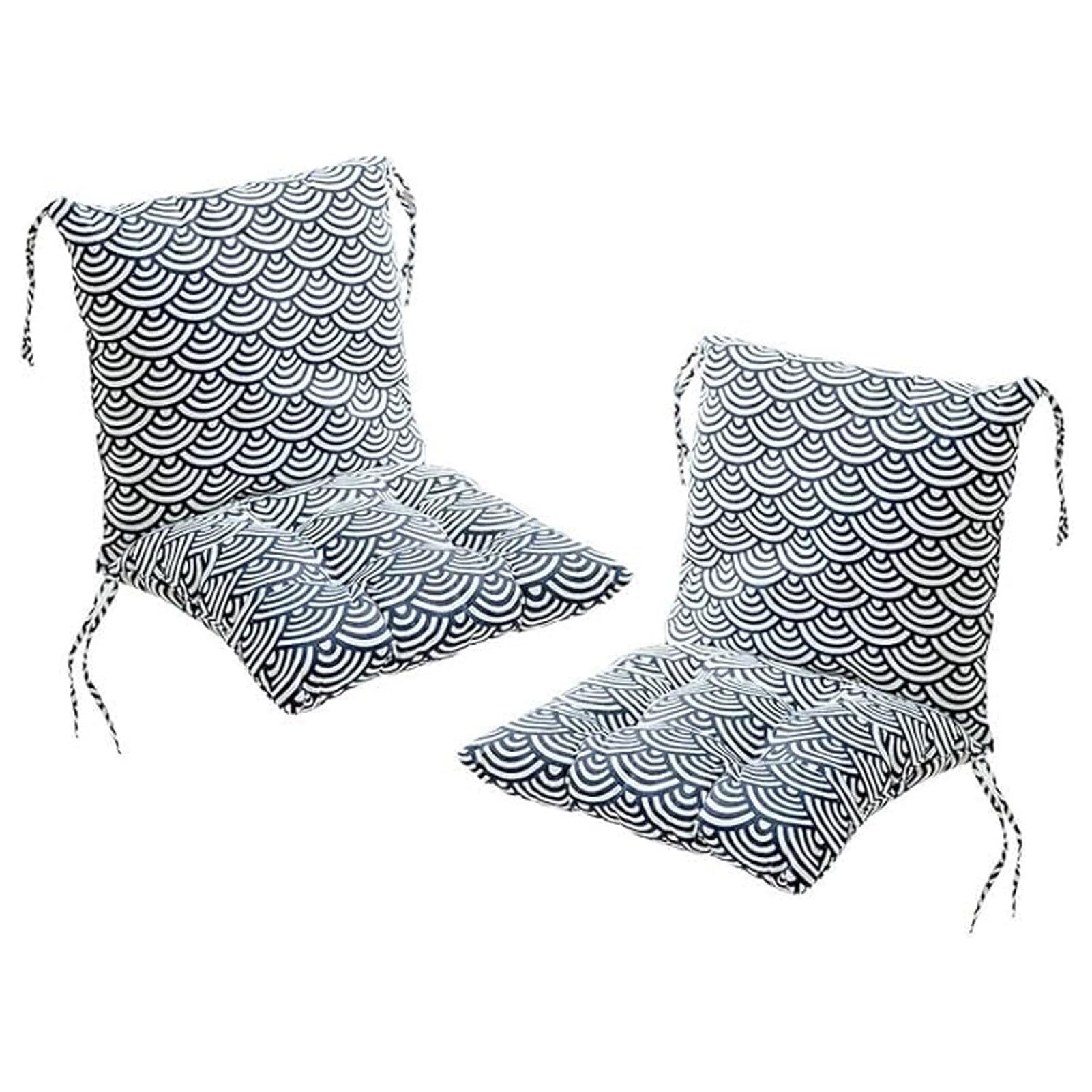 Set Of 2 Garden Chair Cushions With Back Cushion 40 X 80 X 7cm High Back Cushion Chair Cushion For Outdoors And Indoors โ image 1