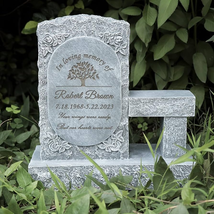 ペット　お墓 Amazon | 【ペット墓石】ペット記念ベンチガーデン石動物記念プレート