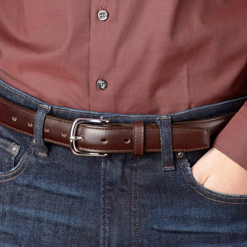 Bullhide Belts Mens Leather Belt for Casual Dress, 1.25" Wide - Image 4