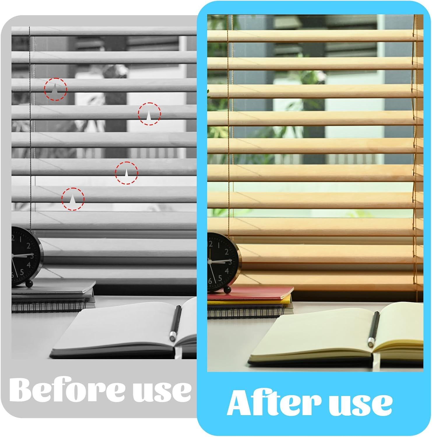 20 PCS Horizontal Blind Repair Tabs, Mini Blind Slat Repair Kit 1 inch Horizontal Blinds Replacement Slat White Blind Fixers for Repairing Damaged Blinds Blades