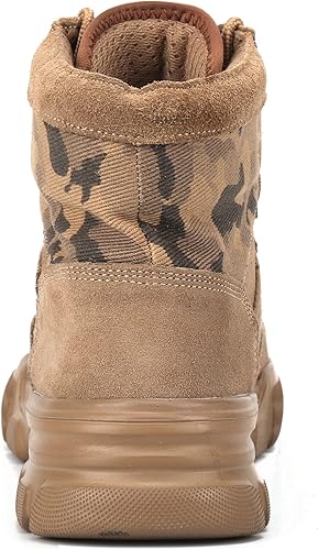 Miniatura 4 de ORISTACO Botas tácticas del dedo del pie de acero, zapatillas ligeras de la seguridad del trabajo de la construcción