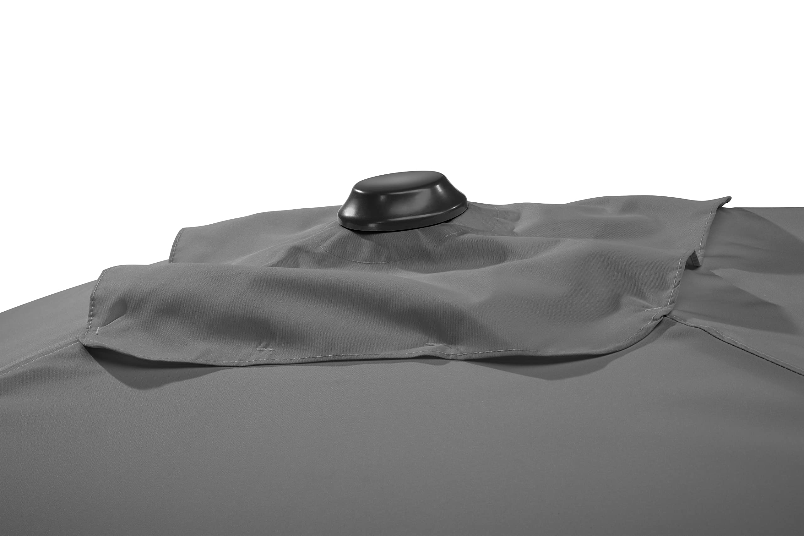 Schneider Sonnenschirm Cordoba, anthrazit, 230x150 cm, eckig, pulverbeschichtetes Stahl-Gestell mit Holzoptik, Bespannung 100% Polyester, 4,12 Kg