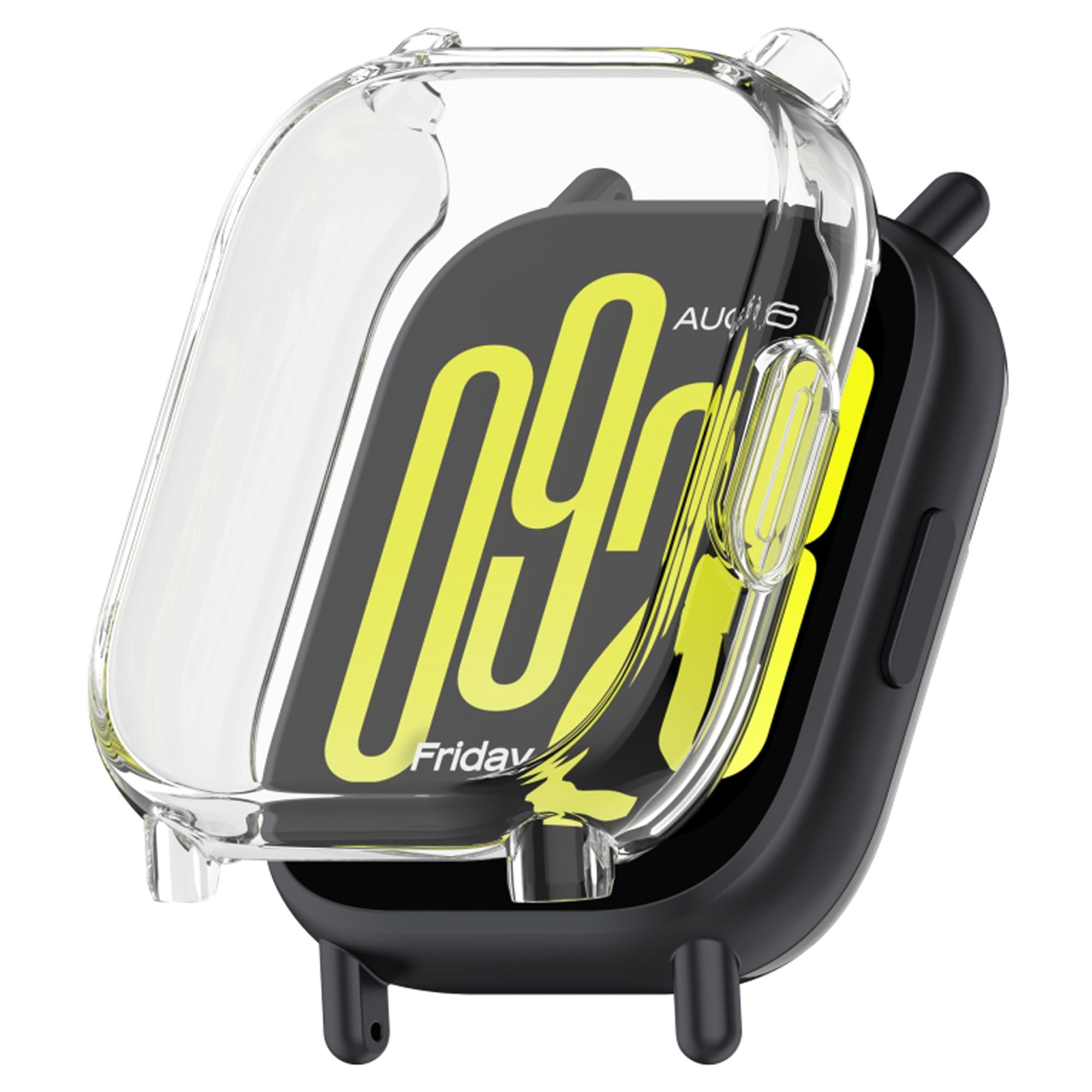 YODI Soft Screen Protector Case Compatible with Redmi Watch Smartwatch, TPU Protective Screen Cover Saver Bumper Accessories for Men and Women [ Not for Realme Watch] (Clear, Redmi Watch 5 Active)-image-19
