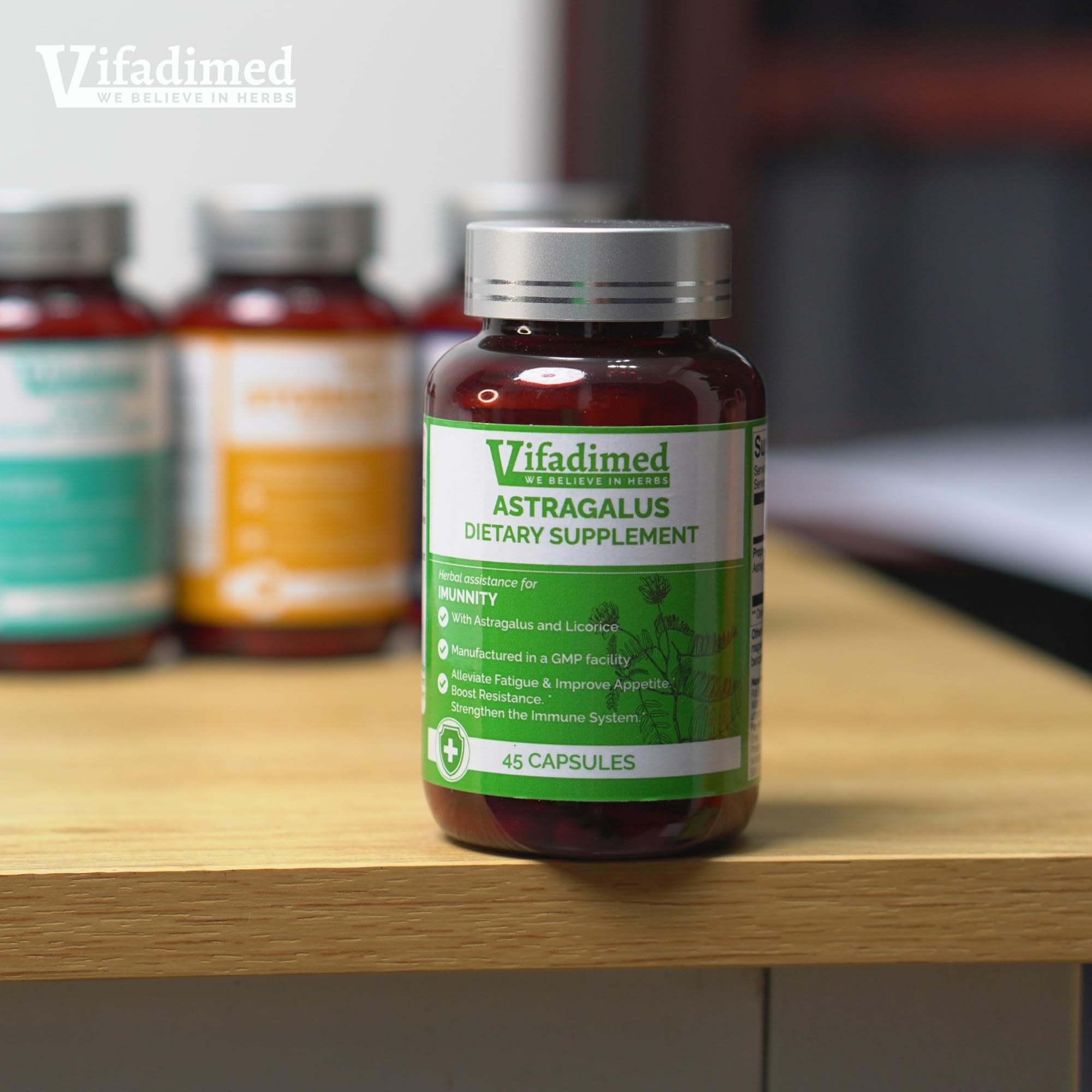 VIFADIMED® Astragalus Root 3 Month Supply, Herbal Extract 10:1 Concentration, Huangqi Gancao Decoction, 6:1 Astragalus to Licorice,Respiratory Immune System Support. 90 Servings — Amazon image 7