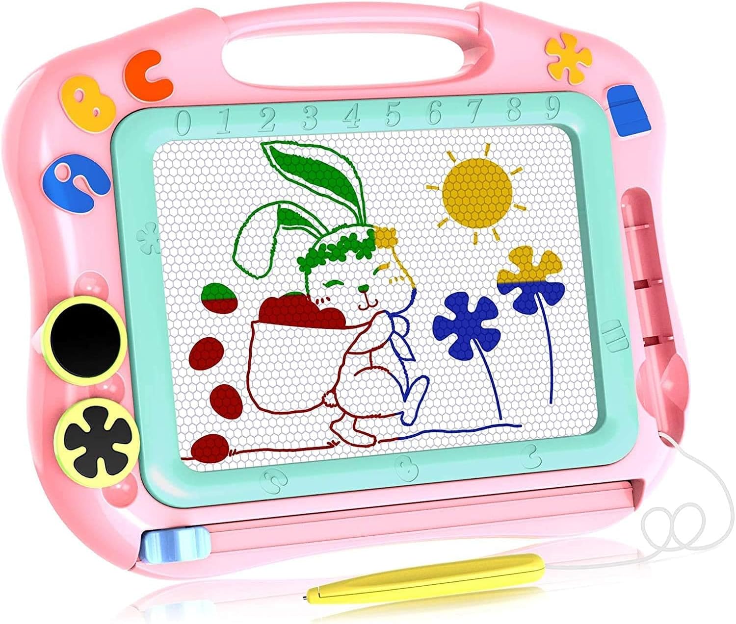 Mumoo Bear Magna Doodle Girls Toys Age 3+, Magnetic Doodle Board for Girls Birthday Present for 3+Year Old Girls Toddlers Gifts Pink