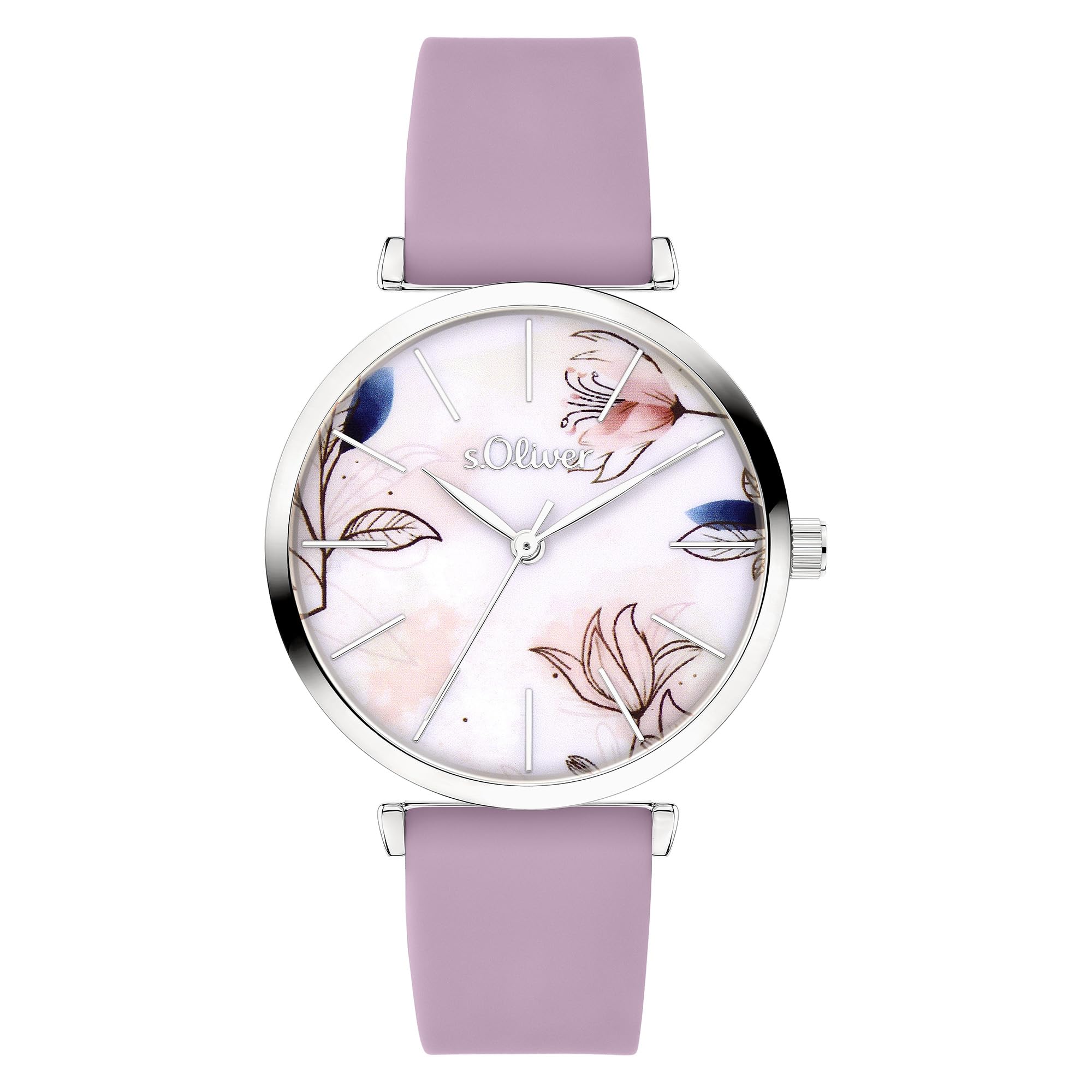 s.Oliver Damenuhr - 35 mm - wunderschöne Armbanduhr für Damen mit Quarzwerk - 3 ATM wasserdicht - Kratzfest