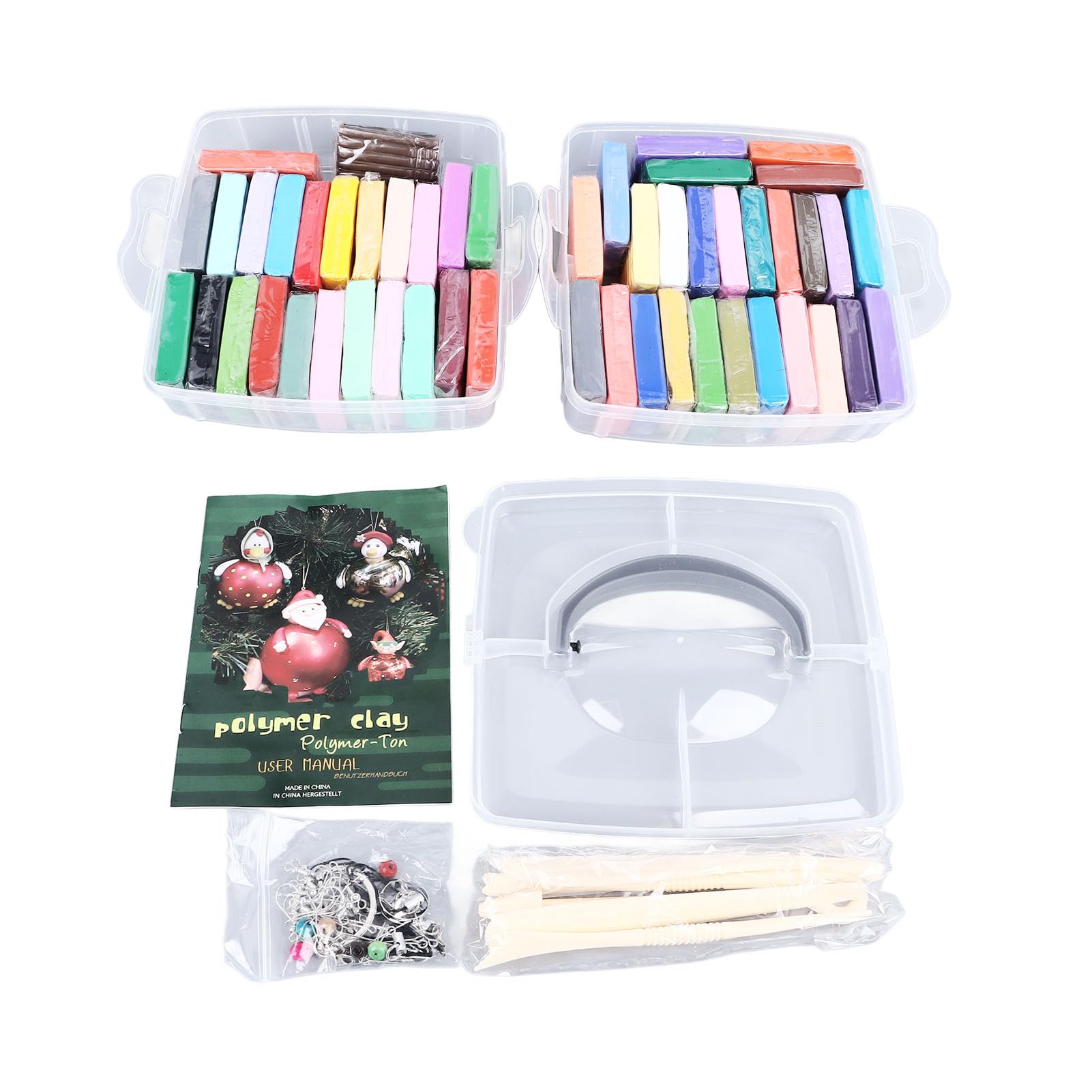 Set di argilla modellabile da 50 colori Set di argilla polimerica modellabile facile e per bambini di età superiore a 3 anni