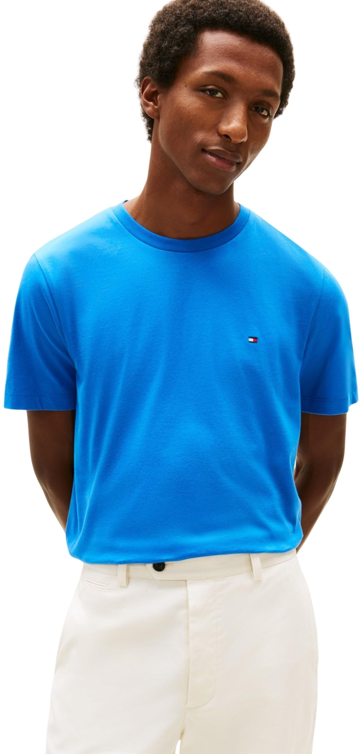 Tommy Hilfiger Men's Blue Short-Sleeved T-Shirt in Size M, Sports Direct