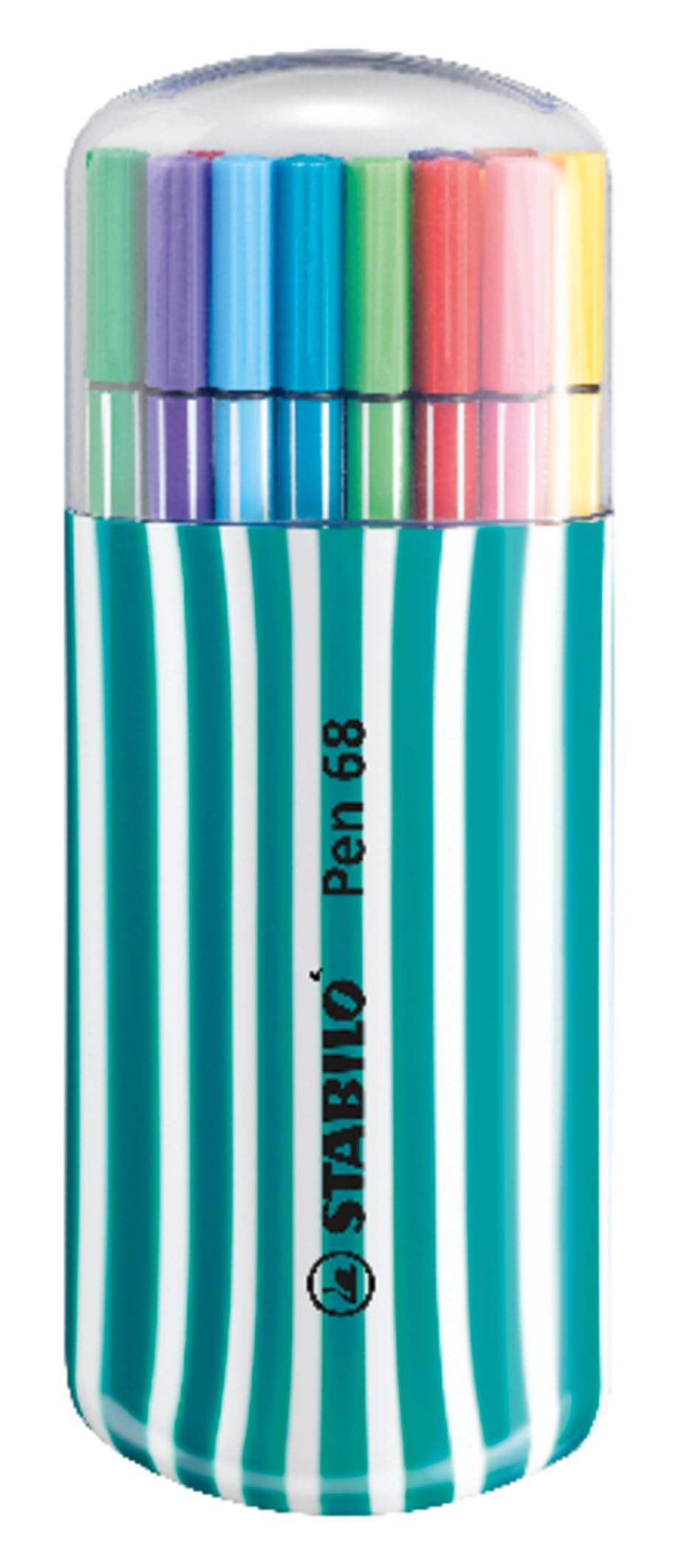 Premium Felt Tip Pen - STABILO Pen 68 - Zebrui - Assorted Colours 20pc