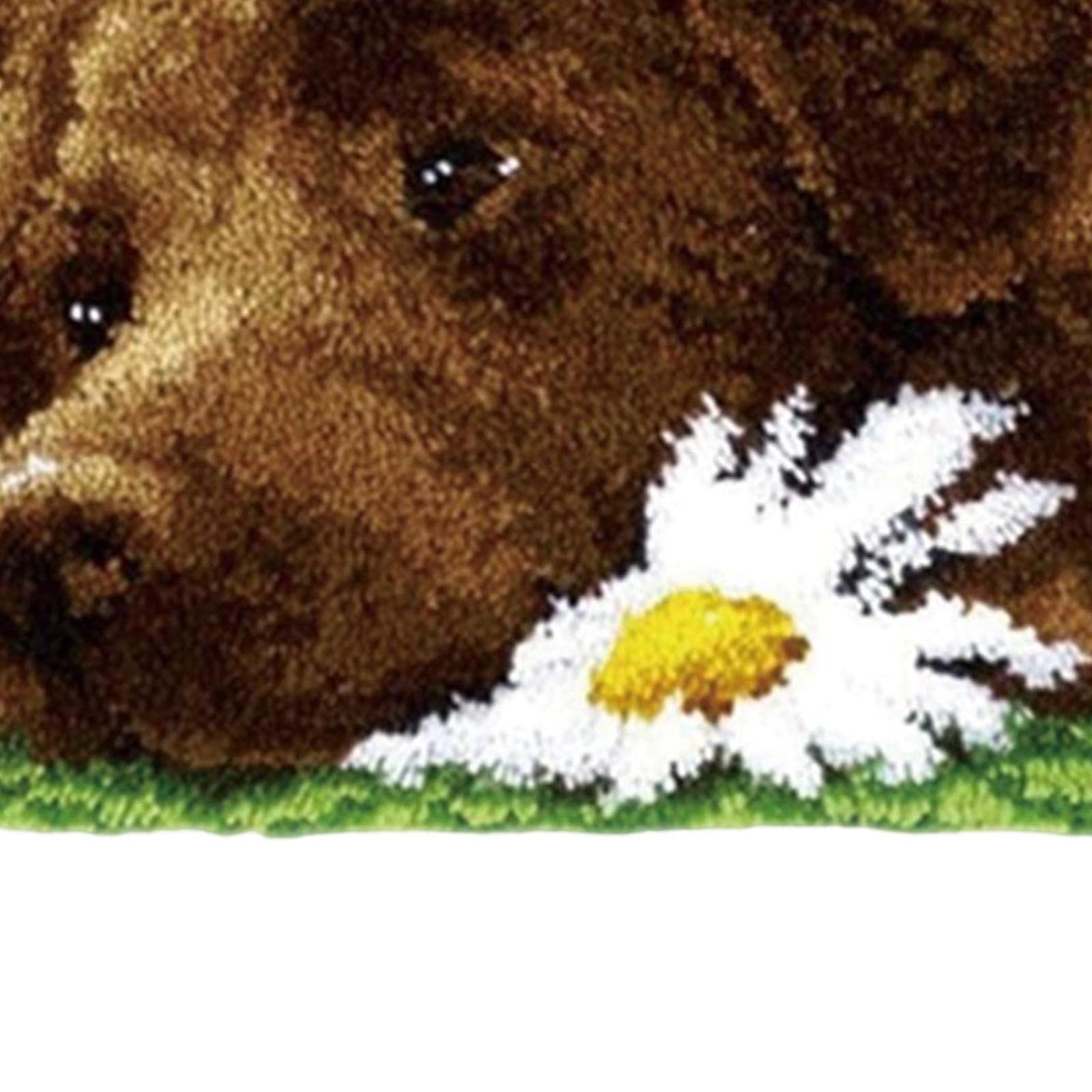 bnf® Creative Carpet Latch Hooking Kits 50cm x 36cm Dog Pattern for Home Adults Crafts | Needlecrafts & Yarn | Rug Making | Latch Hooking | Latch Hooking Kits-image-49