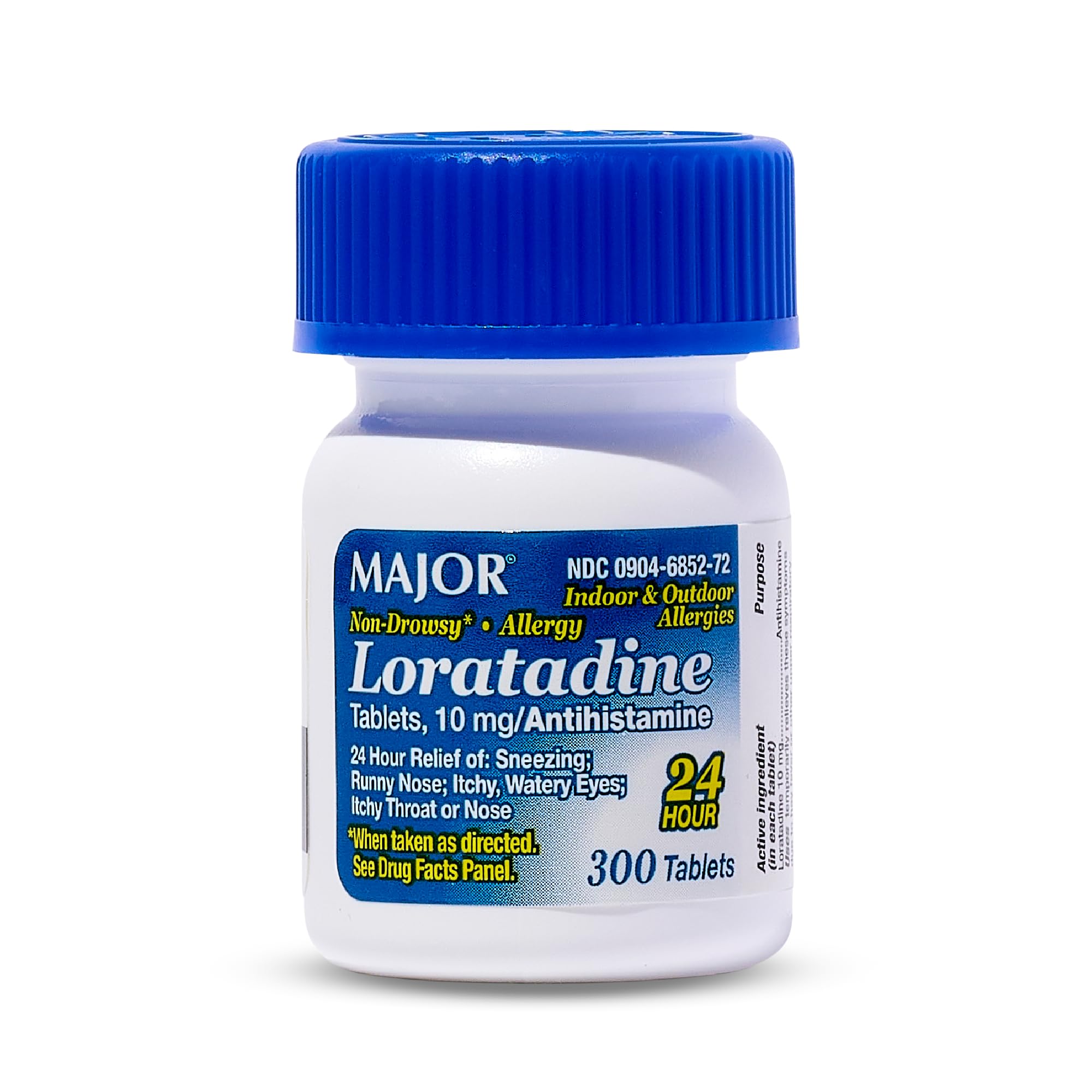 Major Loratadine 10mg Tablets - 300 Count | Non-Drowsy Allergy Medicine