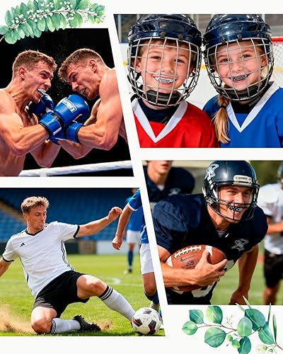 Miniatura 7 de 4 protectores bucales  Faith Cross protector bucal con funda, protectores bucales religiosos para adultos, para fútbol, boxeo, baloncesto, lacrosse,