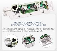 Vista 5 de Panel de control del climatizador del calentador del A/C con interruptor desempañador de la ventana trasera para Chevrolet C1500 C2500 Tahoe GMC