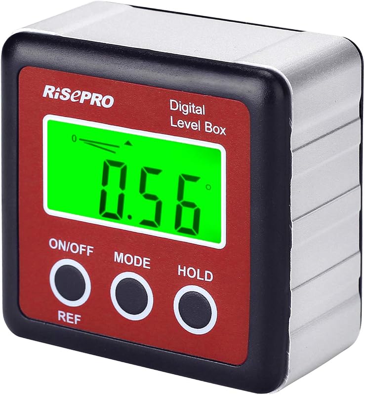 Digital Level Box Angle Gauge Protractor Inclinometer Bevel Box with Magnet Base & Large LCD Backlight, Calculating for Carpentry, Building, Masonry, Automobile