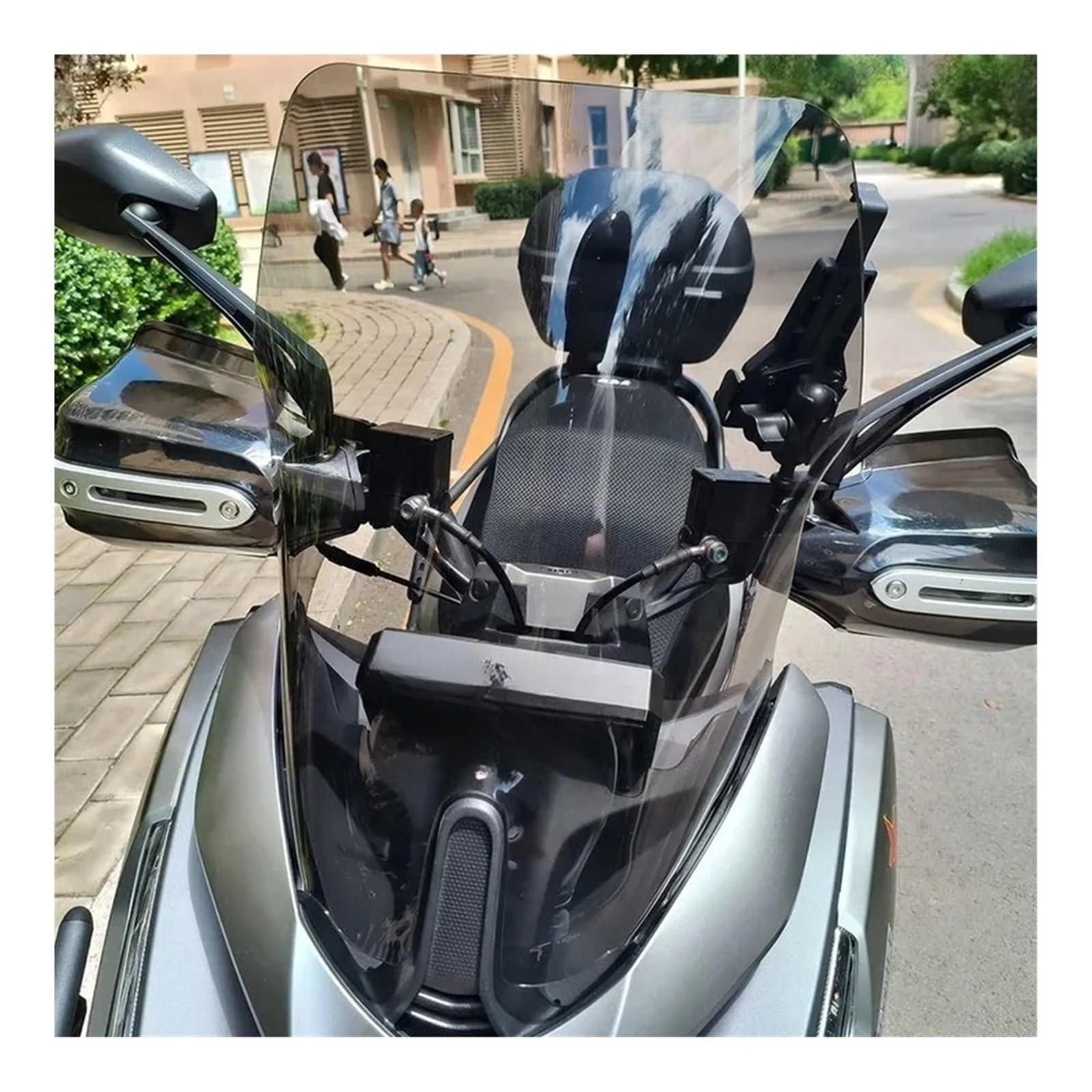 Parabrisas Pantalla Moto Kit De Deflectores Viento para Motocicletas para S&ym Jet 14 Y para EVO 125, 150 200. Incluye Parabrisas Delantero, Visera Completo