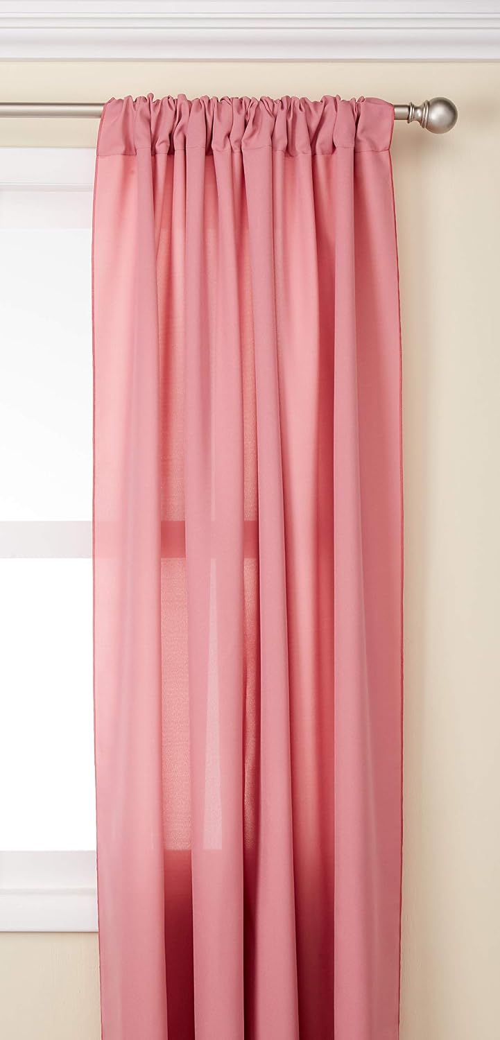 LA Linen Pack-2 Polyester Poplin Backdrop Drape 96 Wide by 58-Inch High, Dusty Rose, 243.84 x 147.32 x 0.04 cm